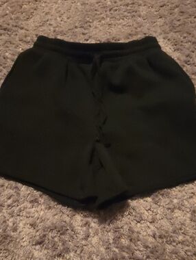 Asics Black Women's Athletic Drawstring Shorts